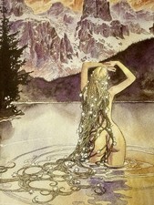 •MILO MANARA Vintage (Beautiful) Signed Print• “DOLOMITES” **ITALIAN IMPORT** picture
