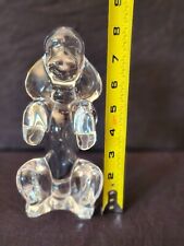  Vintage Crystal glass French Begging Dog Figurine  picture