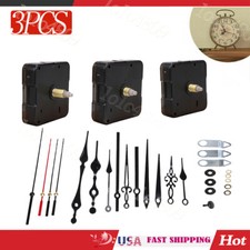 3PCS Wall Quartz Clock Movement Mechanism DIY Replacement Repair Tool Part Kit picture