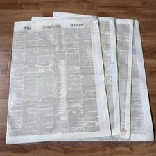 December 1 1848 THE LONDON TIMES  Antique Early Victorian ORIGINAL Newspaper picture