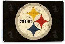 TIN SIGN Pittsburgh Steelers Football Metal Décor Art Sports Store Bar A572 picture