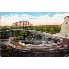 Spiral Bridge Hastings MN 1949 Vintage Postcard SPH17 picture