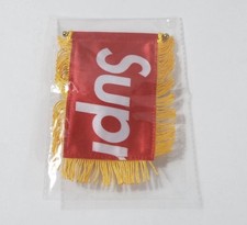 Supreme Mini Pennant Flag Red FW26 Free Gift Box Logo Yellow Tassel picture