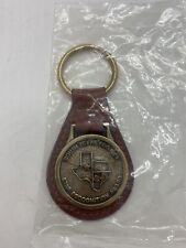 Vintage South Texas Project Star Recognition Award Leather Keychain Ring Rare 26 picture