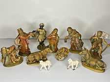 Vintage Nativity Set of 11 Figures Only Made in Italy Stunning Detail picture