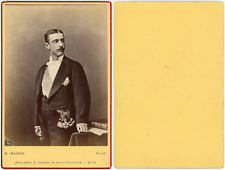 Marrès, Paris, Louis Napoleon Vintage Albumen Print. Albumin Print picture