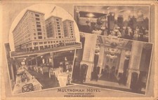 Multnomah Hotel Portland Ore Ca 1923 Litho Multi Images Int/Ext picture