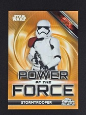 Stormtrooper /25 Power of Force Orange Refractor Star Wars Smugglers Outpost picture