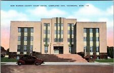 Vicksburg MS-Mississippi Built 1940 New Warren County Courthouse Linen Postcard picture