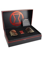 Marvel Studios Black Widow Bracelets Replica & Logo Pin Set Deluxe Version New picture