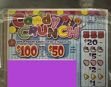 NEW pull tickets Candy Crunch Flash- Card Tabs Seal picture
