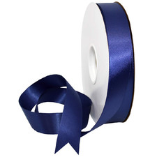 Morex Ribbon Double Face Satin Ribbon 7/8 X 50 Yd Ink Blue Ribbon For Gift picture