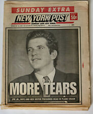 New York Post paper magazine 1999 JFK JR plane crash Kennedy picture