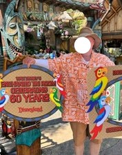 DISNEYLAND ENCHANTED TIKI ROOM CAST MEMBER UNIFORM SHIRT RARE  picture