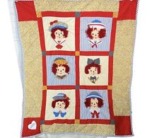 New Applause Raggedy Ann & Andy Appliqué Quilt 46” X 54” picture