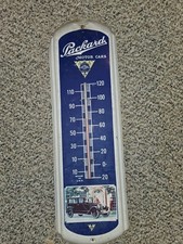 Vintage 60s/70s Packard Motor Cars Metal Wall Thermometer,Ask The Man,27