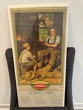 Coca Cola 1933 Village Blacksmith Calendar Complete Pad picture