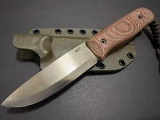 Work Tuff Gear Forester Knife K329 Steel Micarta Handle 22cm Outdoor Utility picture