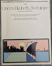 1979 Cunard Queen Elizabeth 2 QE2 Europe Cruise Brochure 31 Pages Ship Liner picture