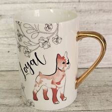Dog Mug Boxer Loyal Floral Ceramic Coffee Mug Tea Cup World Market  picture