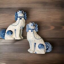 Set Of 2 Hand Painted Staffs England-Dog Figurines picture