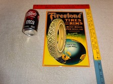 VINTAGE FIRESTONE NO SKID TIRES & RIMS 12
