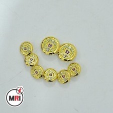 Omega Psi Phi Fraternity, Inc Custom Buttons for blazers in Gold color 8 Buttons picture