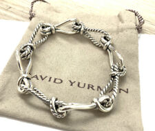 DAVID YURMAN Sterling Silver 14mm Thoroughbred Loop Chain Bracelet Size Medium picture