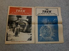 TREK The Magazine RARE Lot Of 2 Issue 2 & 3 Giant Star Trek Fanzine 1976 Vintage picture
