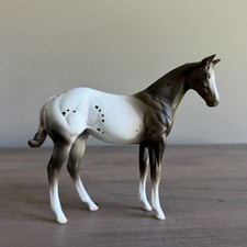 Peter Stone Horse Weanling 2015 OOAK Chocolate Strawberry Shortcake Appaloosa picture