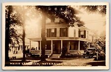 White Crest Inn. Waterbury Vermont Real Photo Postcard. RPPC picture