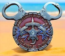 🔥Disneyland Mickey Ears Maroon Disney Challenge Coin U.S. Secret Service Office picture