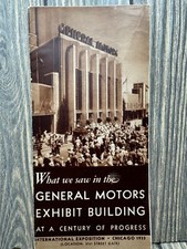 Vintage 1933 General Motors Exhibit Building Brochure picture