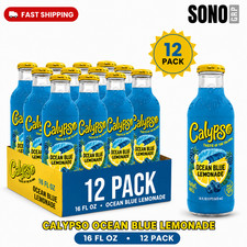 Calypso Ocean Blue Lemonade 16 Fl Oz, 12 Pack Glass Bottles picture