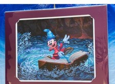 2023 Disney Parks Sorcerer Mickey Matted Print 14x11” Greg McCullough Art NEW picture