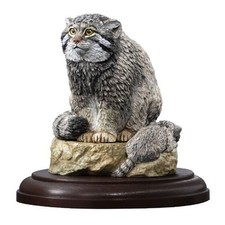 Bandai Gashapon Display Model Collection Figure Wild Felines Pallas's Cat Manul picture