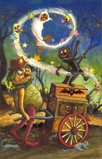 Matthew Kirscht The Hurdy Gurdy Cat 52/75 Halloween Black Cat Pumpkin 07.60 picture