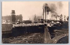 View of Genesee Lumber Co. Louisiana Near Loranger c1910 Real Photo RPPC picture