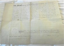 [Lincoln Assassination] William Seward Signs Land Document As New York Governor picture