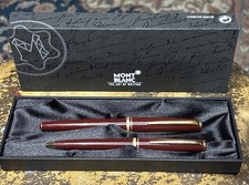 Vtg MontBlanc Generation Bordeaux RB Ballpoint Pen Maroon W/ Gold Trim MB13304 picture