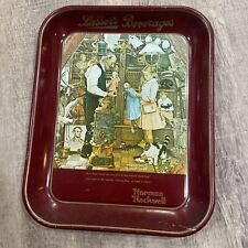 Vintage Norman Rockwell Metal Tray April Fools Day 1976 Limited Edition, EUC picture