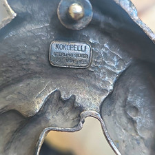 Vintage Sterling Silver Dish Marked Kokopelli Sterling Silver USA 1925 picture