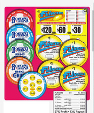 Pull Tab - Chips - Game -5 Pack - Flingers - 165 ct picture