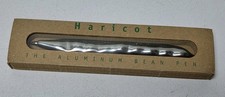 Haricot Aluminum Bean Pen Vintage 1996 Made In Italy Old Stock In Box Dry Ink picture