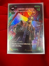 Cyberpunk TCG Beta Saburo Arasaka: Stubborn Patriarch #β004 Nova Rare picture
