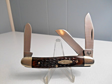 VINTAGE 1977 CASE XX USA 6447 HP SSP 3 BLADE LARGE STOCKMAN POCKET KNIFE picture