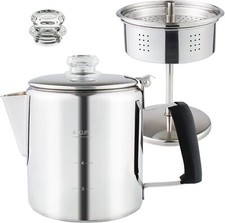 Multi Use Percolator Coffee Pot Stainless Steel Stove Top Coffee Maker  picture