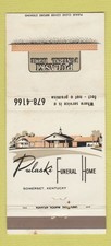 Matchbook Cover - Pulaski Funeral Home Somerset KY WEAR 30 Strike picture