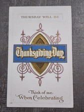 1918 WWI Thanksgiving Postcard Camp Funston Soldier Spanish Flu Pandemic Kansas picture