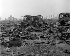 Atomic Bomb Ruins of Hiroshima in 1945 8x10 WWII WW2 Photo 862a picture